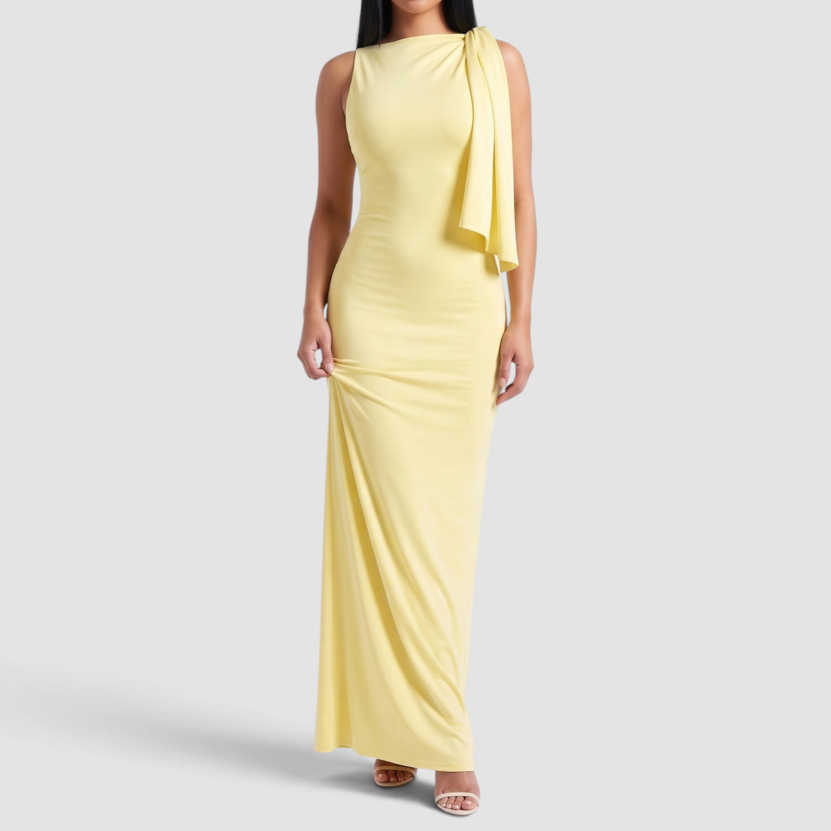 Women's One Shoulder Maxi Dress