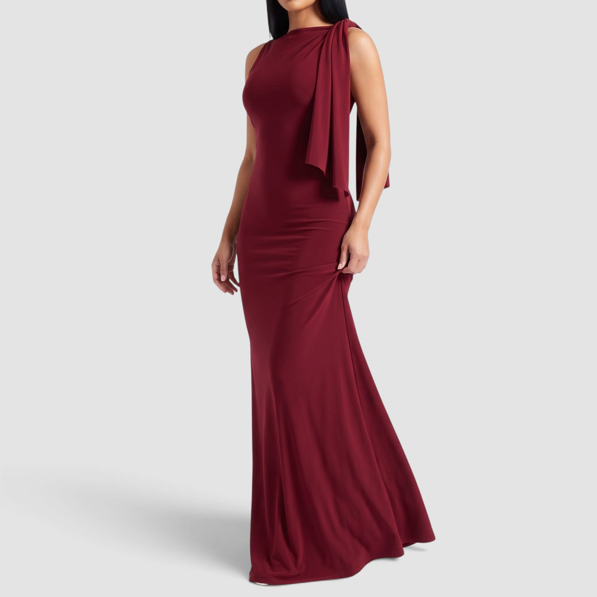 Women's One Shoulder Maxi Dress
