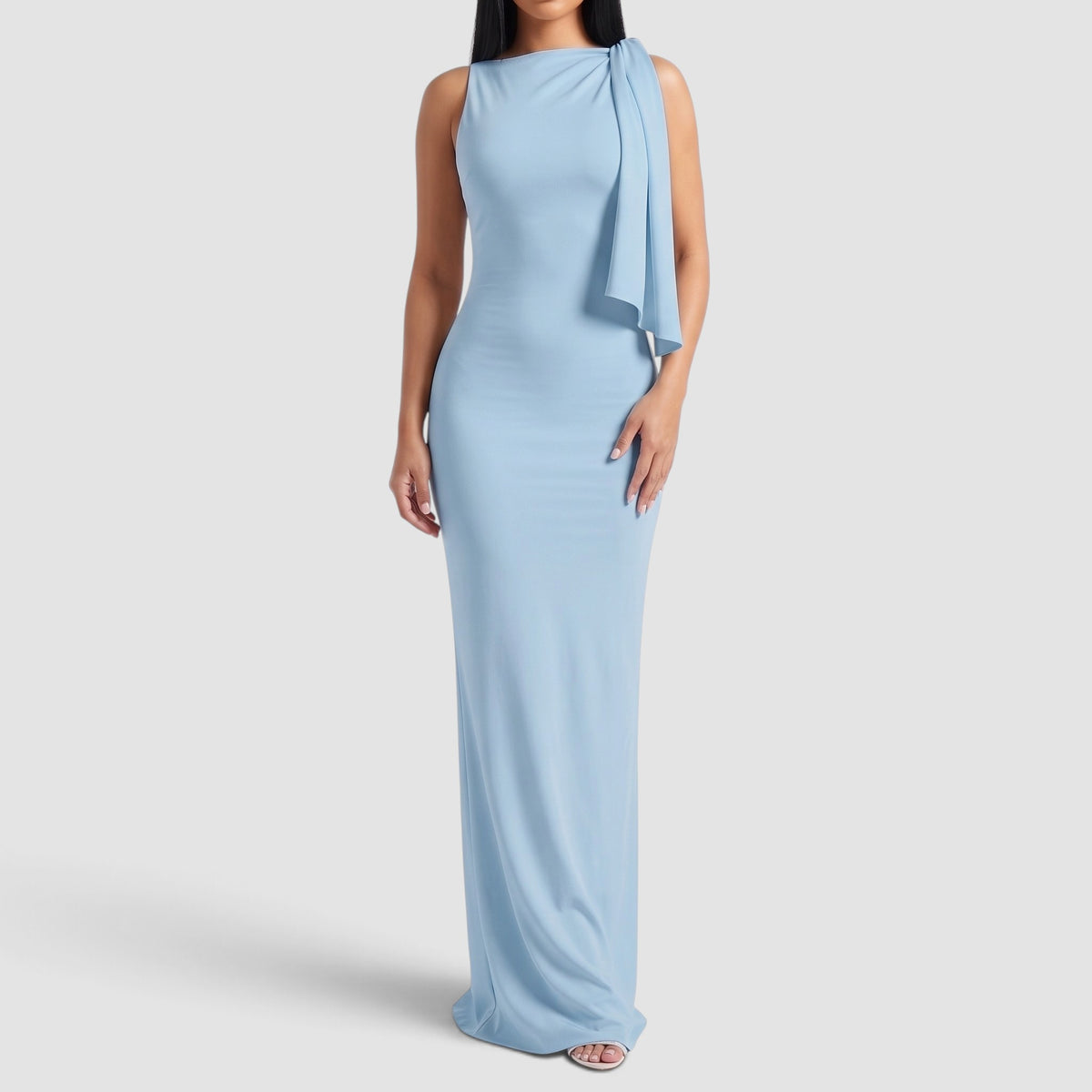 Women's One Shoulder Maxi Dress