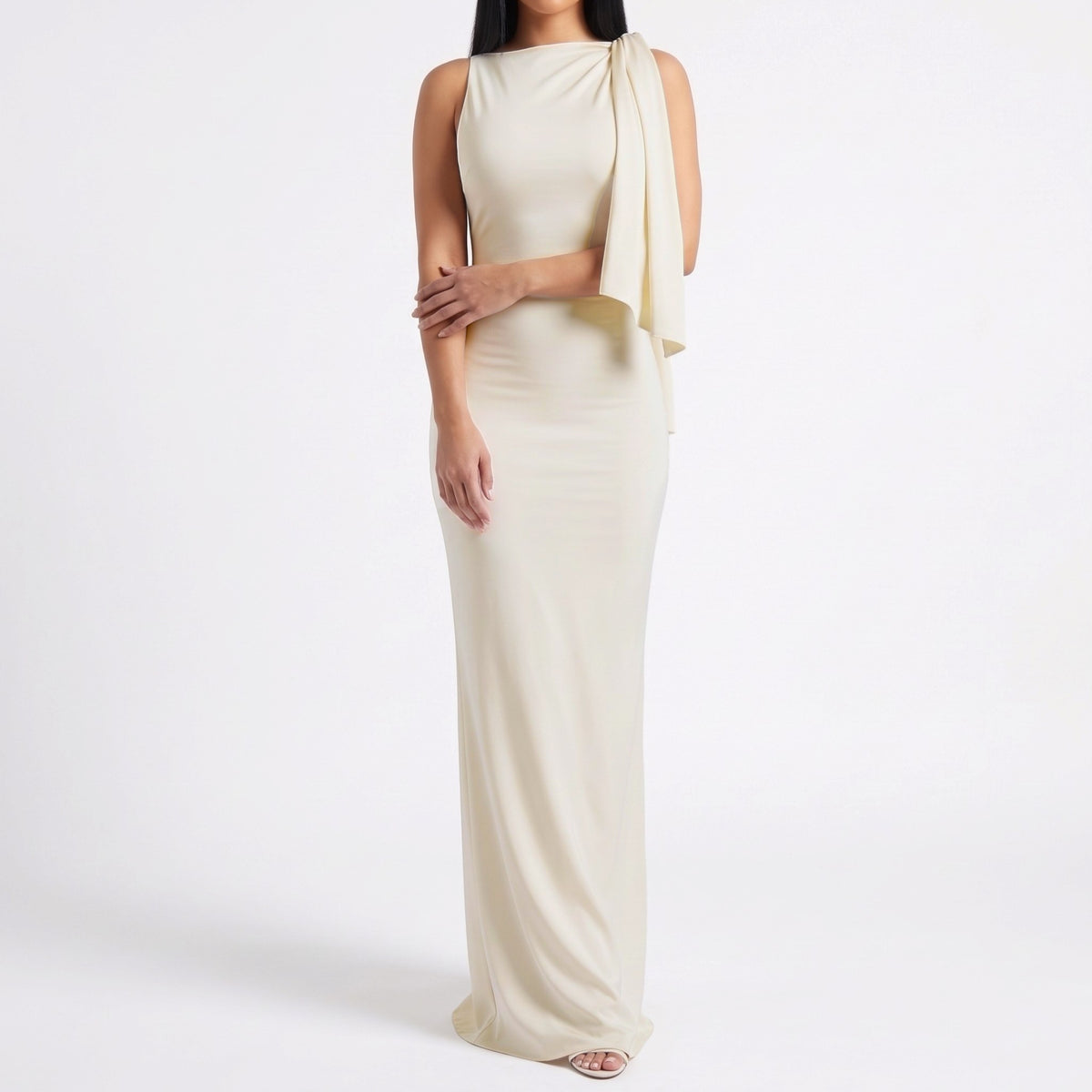 Women's One Shoulder Maxi Dress